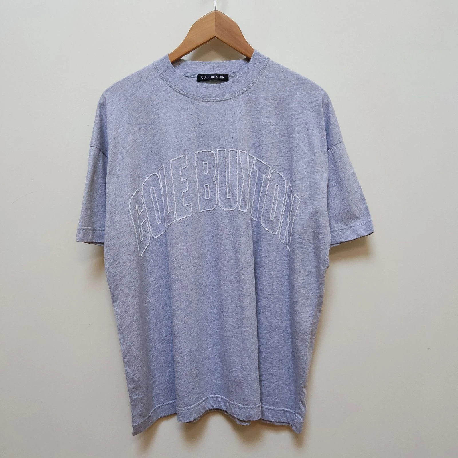 Cole Buxton T-Shirt Cinzenta Size S oversized